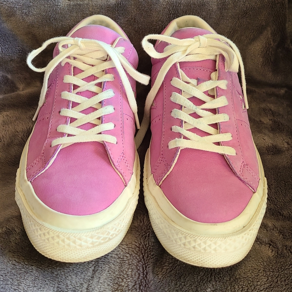 Converse One Star Purple Suede low tops